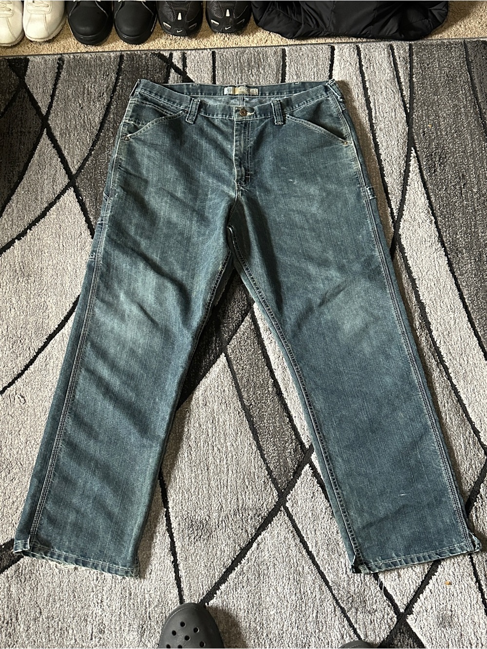 Lee Men's Bootcut Jeans in Blue Wash
